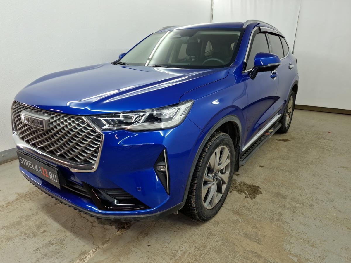 Дефлекторы окон 2D с хром накладками 6 шт. для Haval H6 II