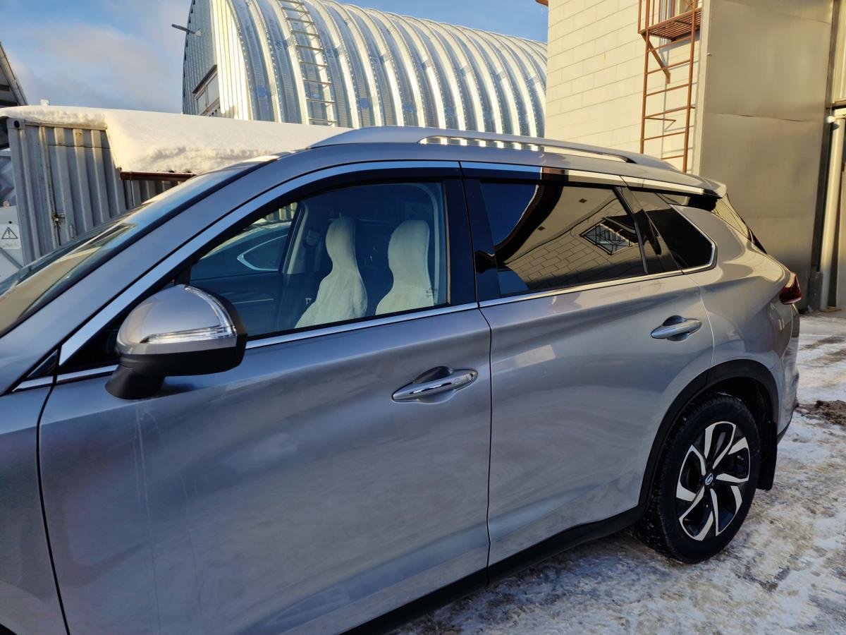 Дефлекторы окон с хром накладками 2D 6 шт для GAC GS5 I