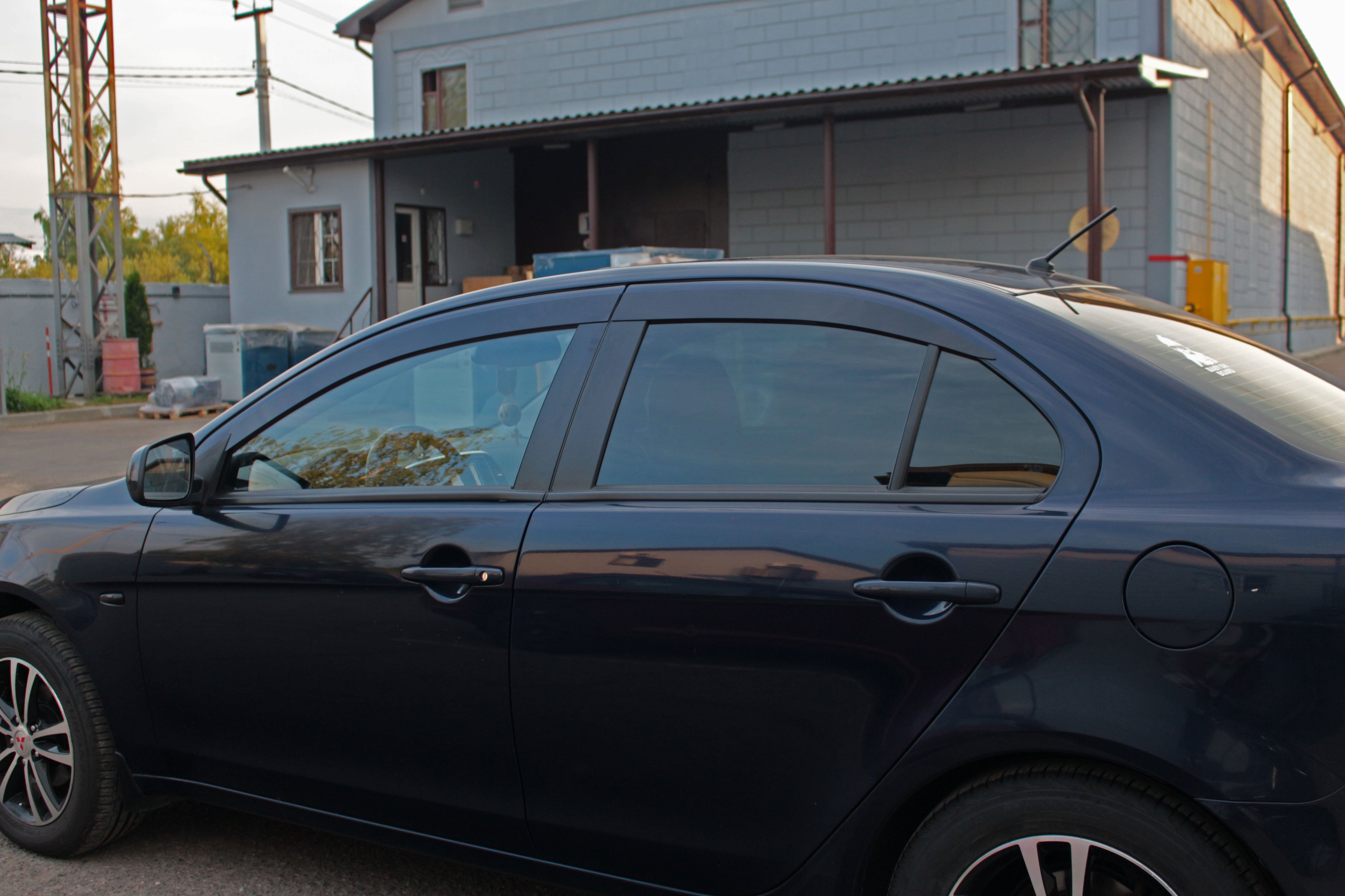 Дефлекторы окон 2D 4 шт для Mitsubishi Lancer X Рестайлинг