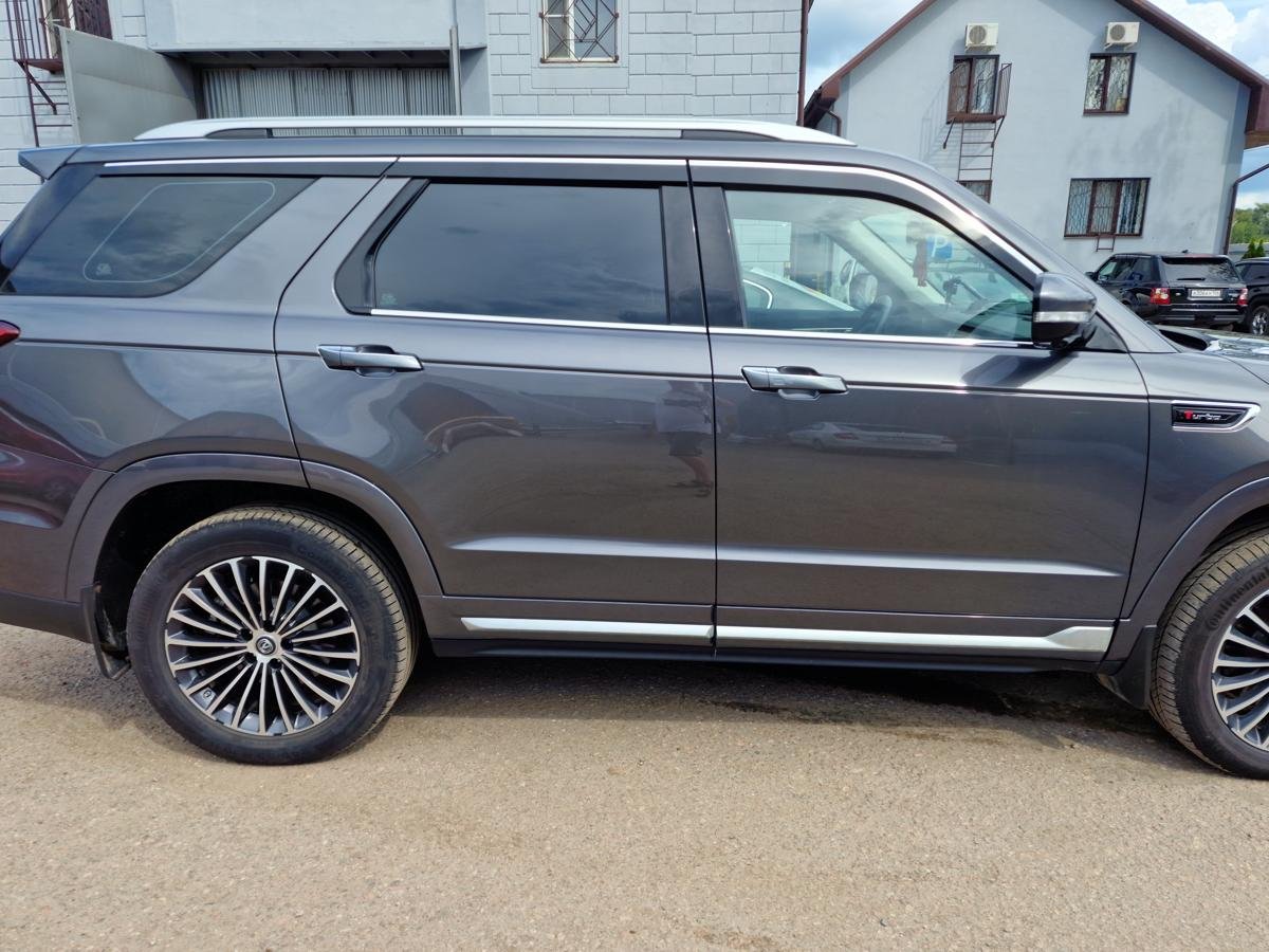 Дефлекторы окон 2D с хром накладками 6 шт. для Changan CS95 I Рестайлинг