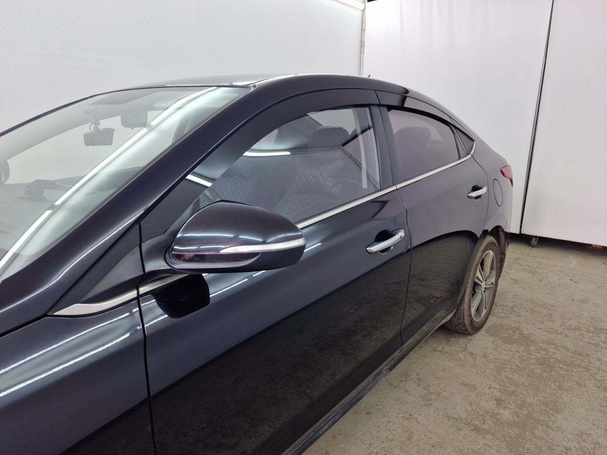 Дефлекторы окон 2D 8 шт. для Hyundai Solaris II Рестайлинг