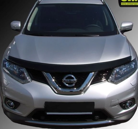 Дефлектор капота темный для Nissan X-Trail III Рестайлинг  SIM NLD.SNIXTR1512
