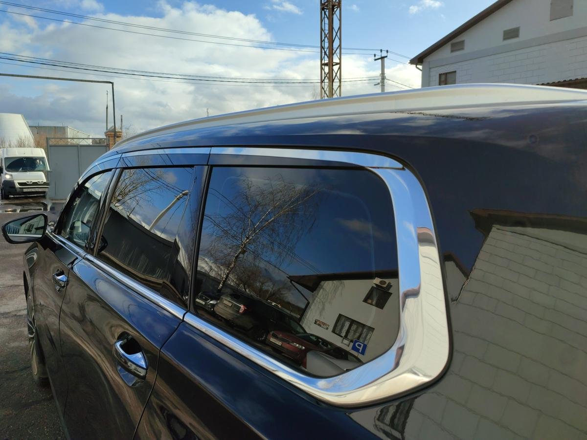 Дефлекторы окон с хром накладками 2D 6 шт для EXEED VX I