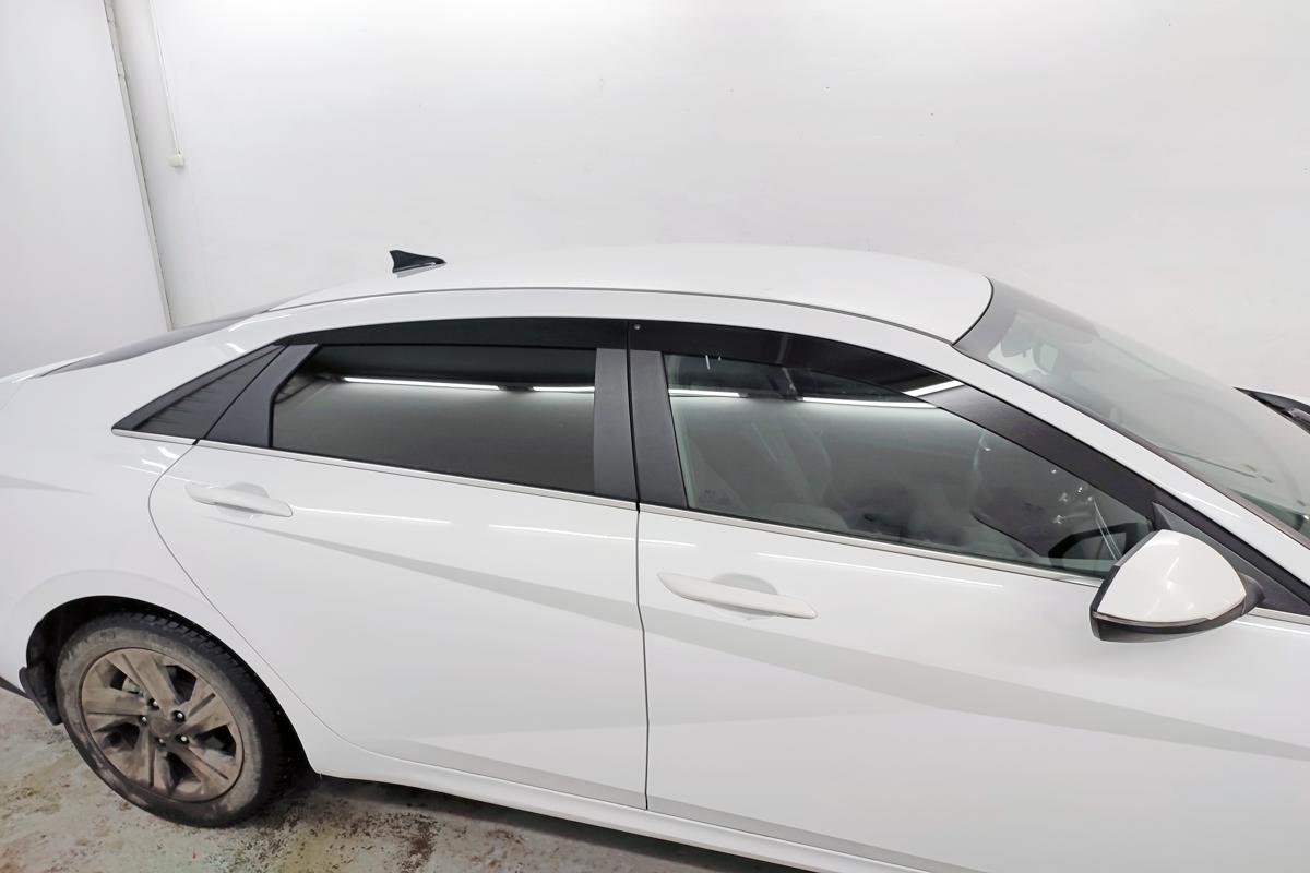 Дефлекторы окон 2D 6 шт для Hyundai Elantra VII (CN7)