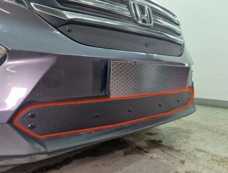 Зимняя заглушка радиатора к съемной сетке низ для Honda Pilot III  Стрелка 11 HPIL15.bot