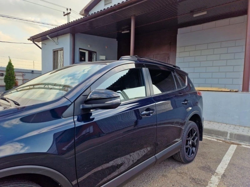 Дефлекторы окон 2D 6 шт для Toyota RAV4 IV (XA40) Черные Стрелка 11 2D129-6.S11