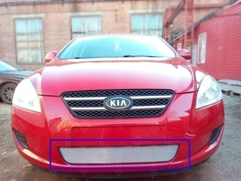 Защитная сетка радиатора для Kia Ceed I Хром Стрелка 11 KCI.chrome