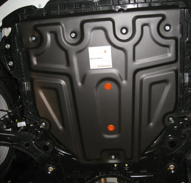 Защита картера и КПП (малая) для Fiat Sedici Черный Alfeco ALF2306ST