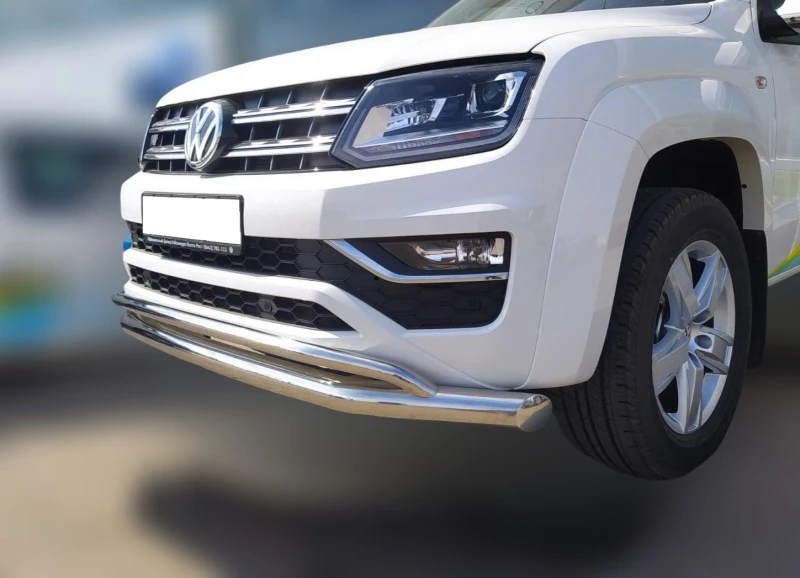 Защита переднего бампера двойная d76/42 мм для Volkswagen Amarok I Рестайлинг  Юко VWA.16.03-1
