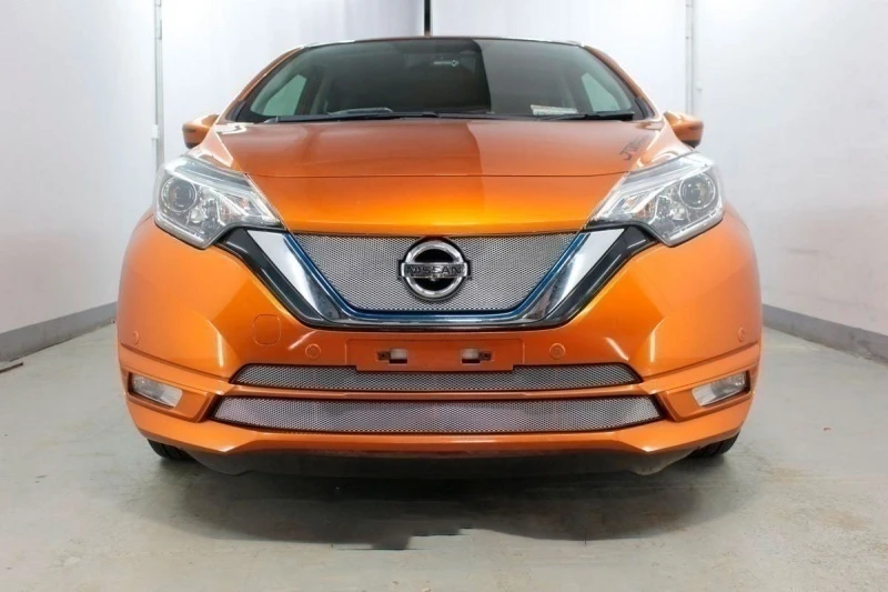Защитная сетка радиатора верх для Nissan Note II Рестайлинг Хром Стрелка 11 NNOTN16.top.chrome