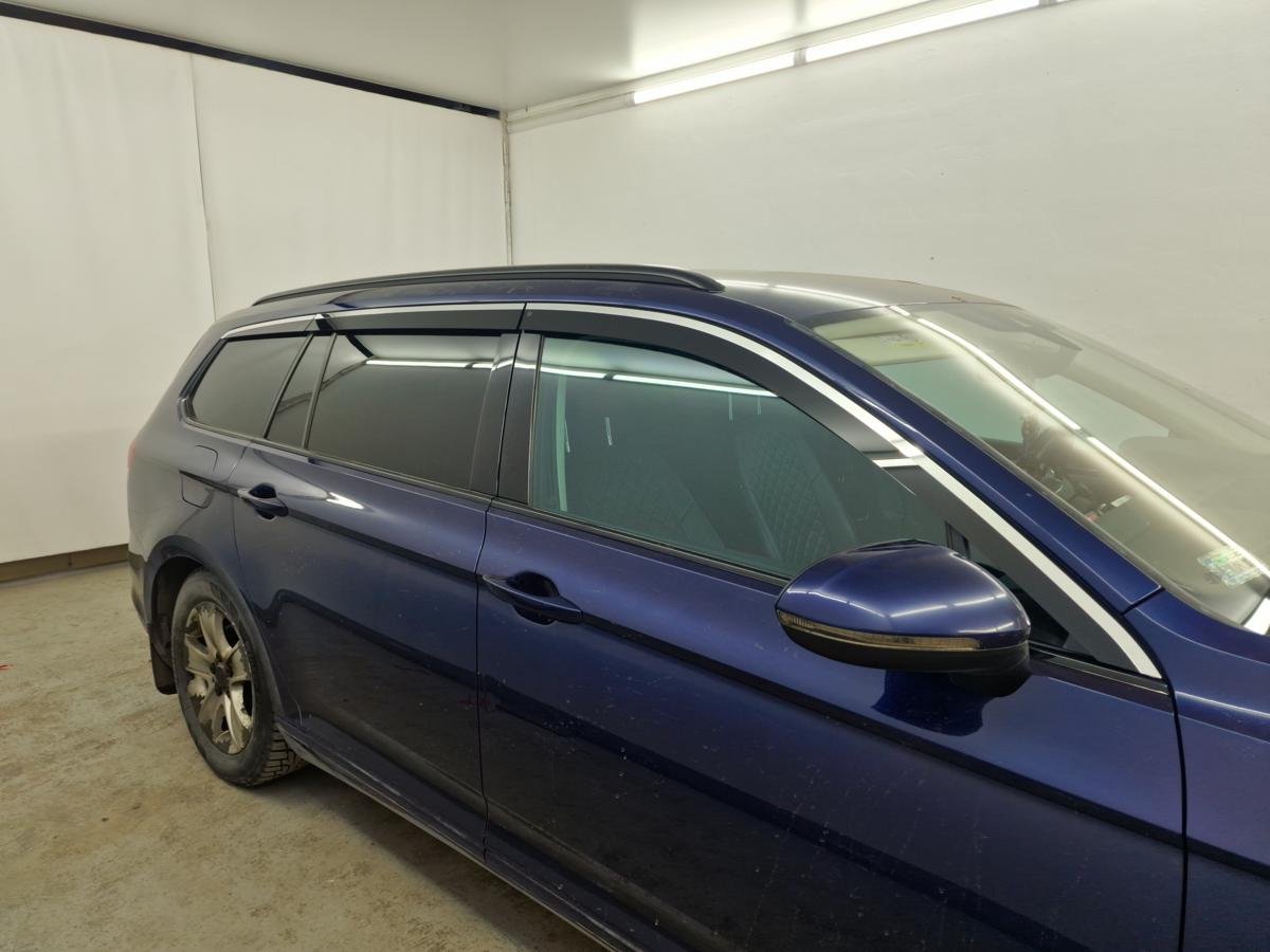 Дефлекторы окон 2D с хром накладками 6 шт. для Volkswagen Passat B8 Рестайлинг