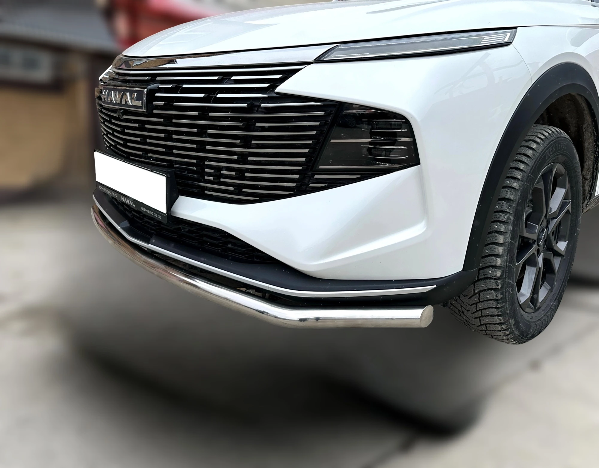 Защита переднего бампера d53 мм для Haval F7 II  Юко GWF7.24.01