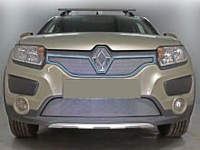 Защитная сетка радиатора на верх для Renault Logan II