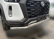 Защита переднего бампера двойная d60/42 мм для Changan HUNTER PLUS