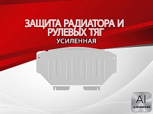 Защита радиатора и рулевых тяг для Mercedes-Benz M-Класс II (W164) Рестайлинг