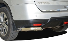 Защита заднего бампера угловая малая d60 мм для Nissan X-Trail III