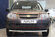 Защитная сетка радиатора комплект 3 части для Chevrolet Niva I Рестайлинг