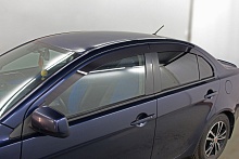 Дефлекторы окон 2D 4 шт для Mitsubishi Lancer X Рестайлинг