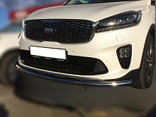 Защита переднего бампера d60 мм для Kia Sorento III Prime Рестайлинг