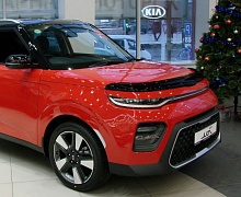 Дефлектор капота темный для Kia Soul III Рестайлинг