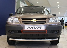 Зимняя заглушка радиатора к съемной сетке (3 части) для Chevrolet Niva I Рестайлинг