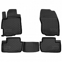 Коврики в салон полиуретан 4шт для Mitsubishi Lancer X Рестайлинг 2