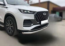 Защита переднего бампера d60 мм для Chery Tiggo 8 Pro Max