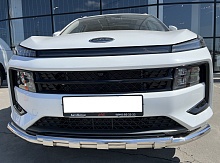 Защита переднего бампера двойная с перемычками d60/42 мм для JAC JS6
