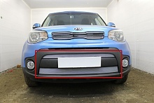 Защитная сетка радиатора 2 части для Kia Soul II Рестайлинг