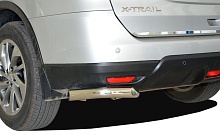 Защита заднего бампера угловая малая d60 мм для Nissan X-Trail III