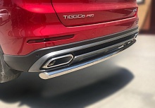 Защита заднего бампера d60 мм для Chery Tiggo 8 Pro