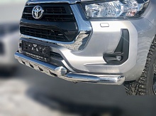 Защита переднего бампера G d76 мм для Toyota Hilux VIII Рестайлинг