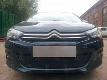 Защитная сетка радиатора черная для Citroen C4 II