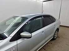 Дефлекторы окон 2D с хром накладками 6 шт. для Volkswagen Polo V Рестайлинг
