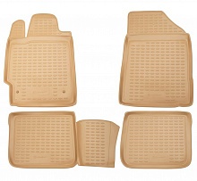 Коврики в салон полиуретан 4шт для Jaguar XF I Рестайлинг