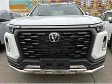 Защита переднего бампера двойная с перемычками d60/42 мм для Changan HUNTER PLUS