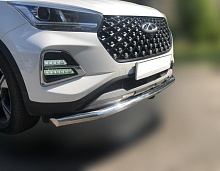 Защита переднего бампера d60 мм для CHERY Tiggo 4 Pro I Рестайлинг