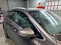 Дефлекторы окон 2D с хром накладками 4 шт. под наклоном для Kia Sportage IV