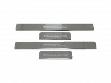 Накладки на пороги из нержавеющей стали 4шт. для Chery Tiggo 4 Pro I