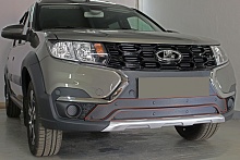 Зимняя заглушка радиатора к съемной сетке низ (2 части) для LADA (ВАЗ) Largus I Рестайлинг