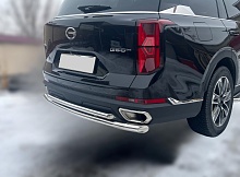 Защита заднего бампера двойная d60/42 мм для GAC GS8 II