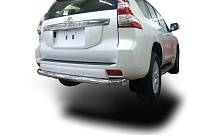 Защита заднего бампера d76 мм для Toyota Land Cruiser Prado 150 Series Рестайлинг 2