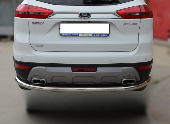 Защита заднего бампера d60 мм для Geely Atlas I