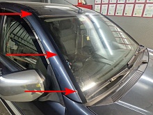 Водосток лобового стекла Премиум для Mitsubishi L200 IV