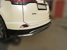Защита заднего бампера d60 мм для Toyota RAV4 IV (XA40)