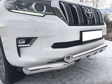 Защита переднего бампера G d76 мм для Toyota Land Cruiser Prado 150 Series Рестайлинг 2