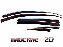 Дефлекторы окон 2D с хром накладками 6 шт. для Mercedes-Benz R-Класс I