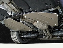 Защита топливного бака (комплект 2шт) для Porsche Cayenne III
