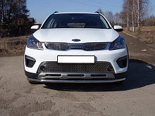 Решетка радиатора верх лист для Kia Rio X (X-Line) I Рестайлинг