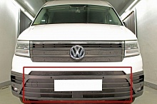 Зимняя заглушка радиатора на стяжке низ (5 частей) для Volkswagen Сrafter (7C0) II